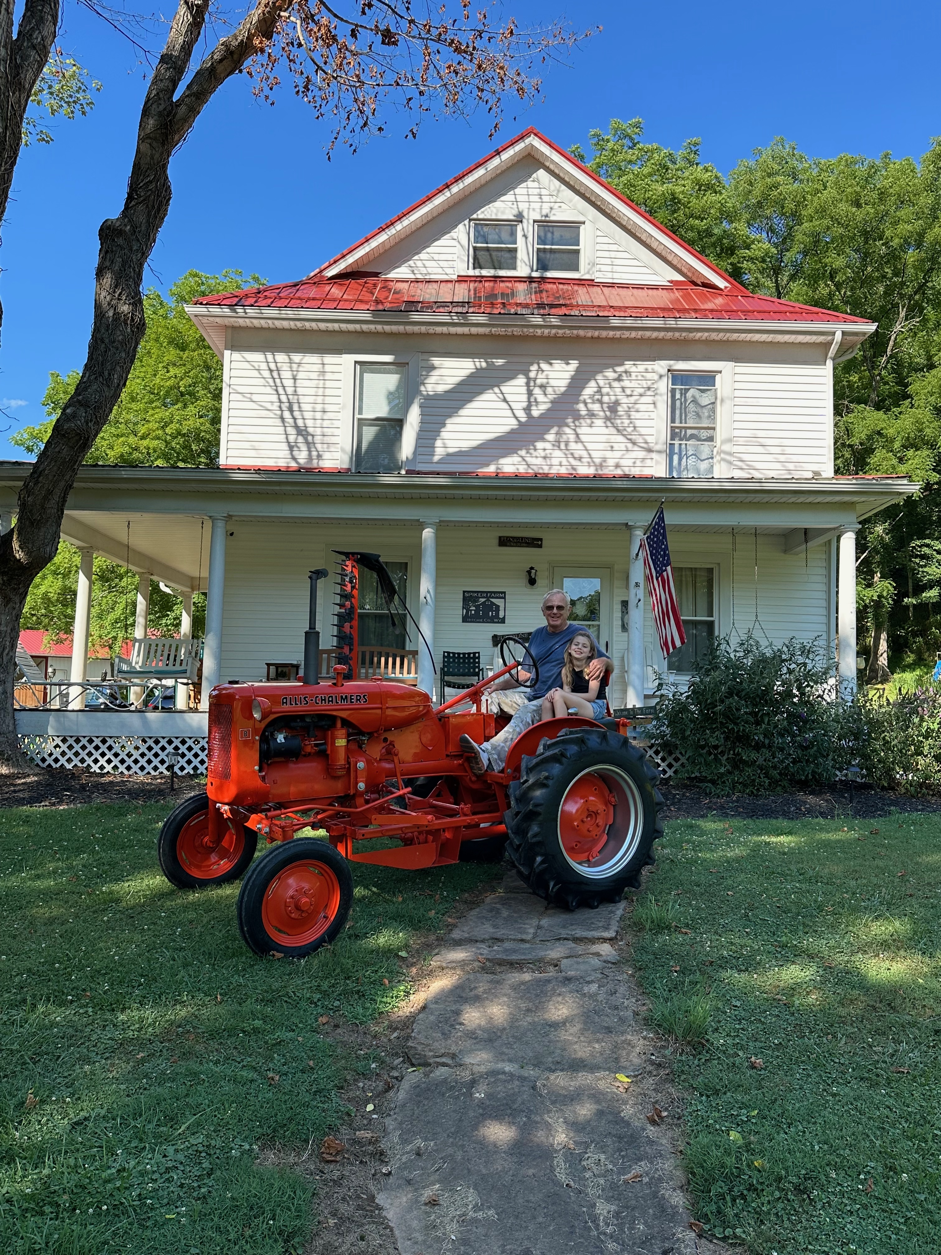 Mike and Grace Spiker on the Spiker Family Tractor